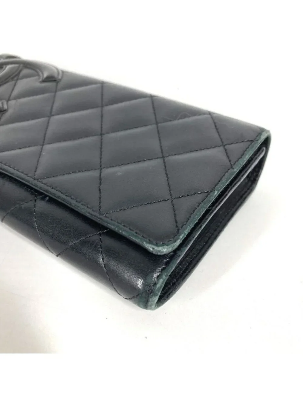 Chanel Wallet CC Logo Leather Black
